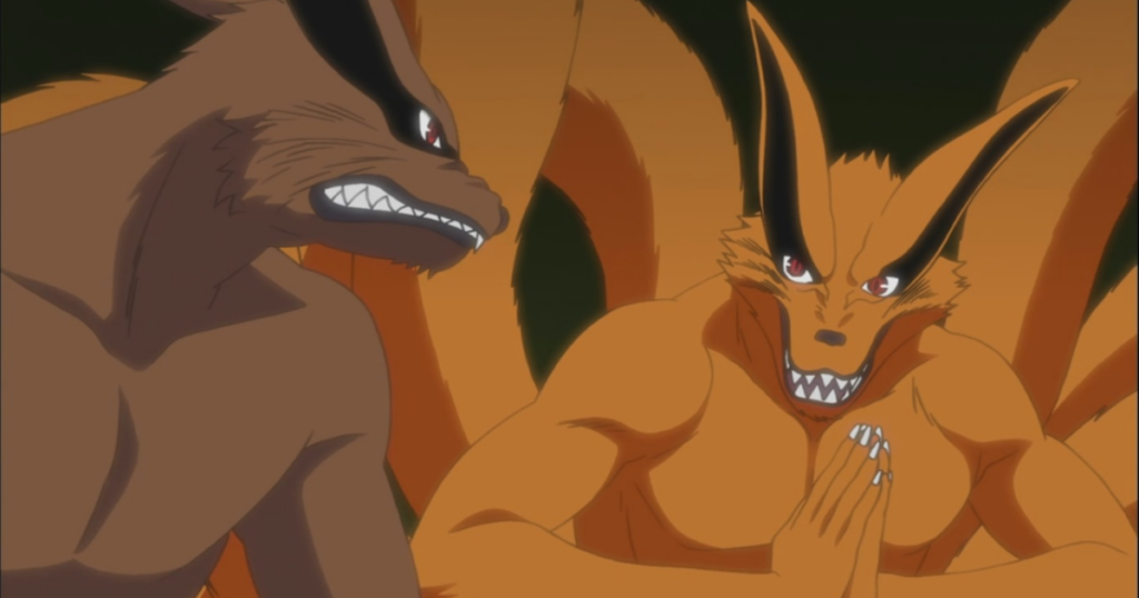 Kurama dividida em Yin e Yang