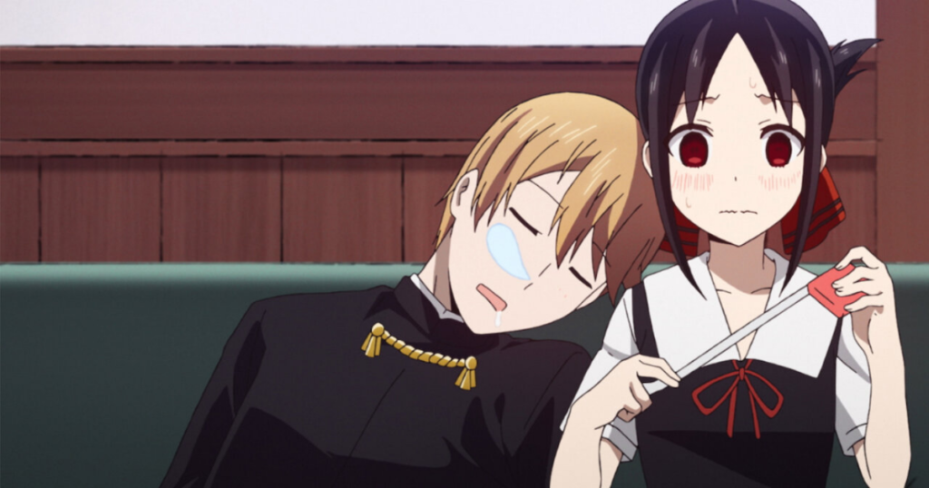 mesmo sendo um anime de romance, kaguya também é um anime de comédia