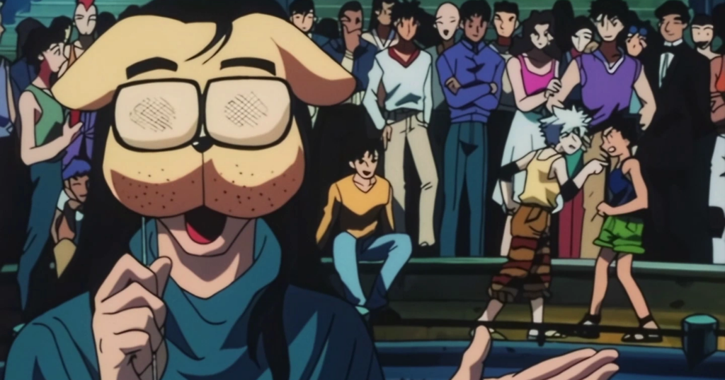 hunter x hunter, togashi fez uma aparição no anime de 1999